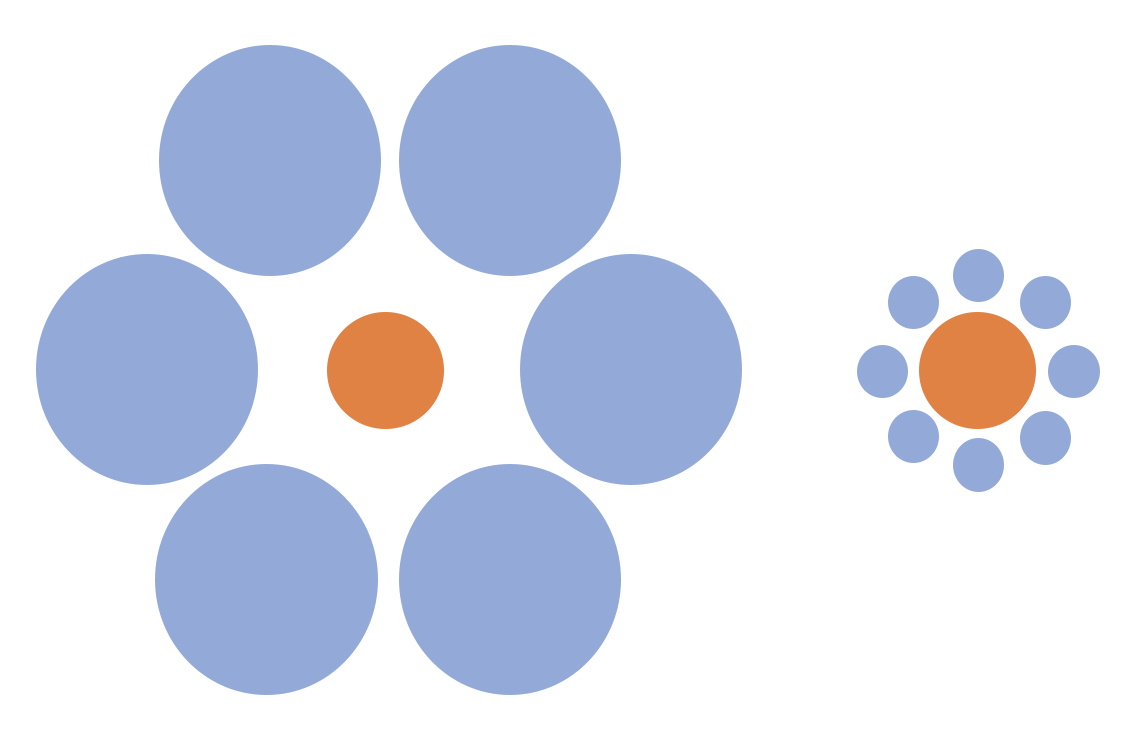 Figure 5. Ebbinhaus illusion